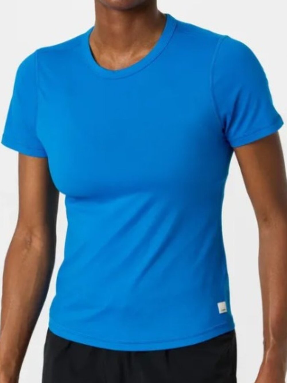 Vuori Short-Sleeve Lux T-Shirt in Regatta Blue, Size Large